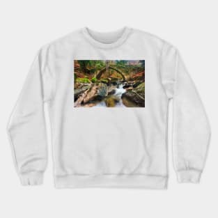 The old stone bridge of Tsagarada Crewneck Sweatshirt